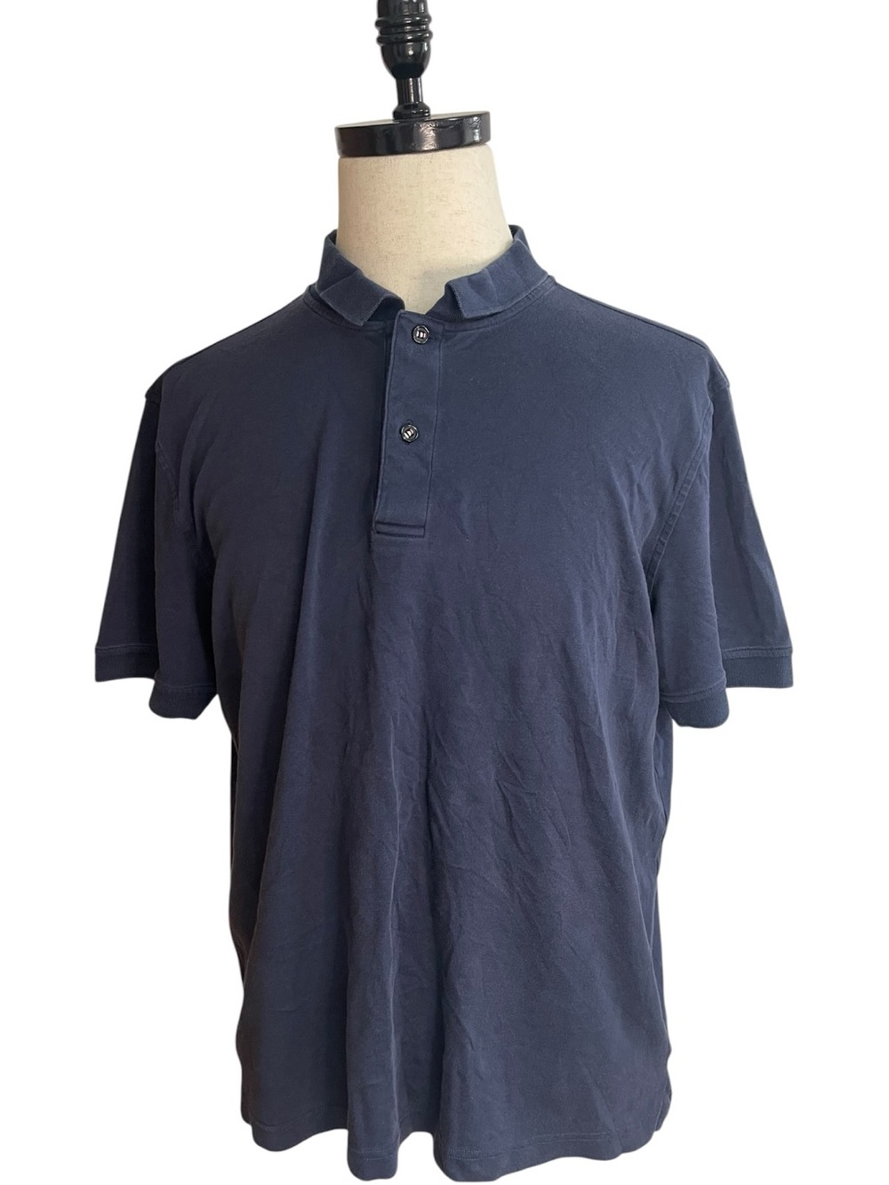 UNTUCKit Damaschino Wrinkle Free Polo Navy